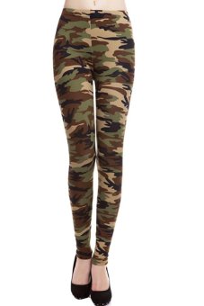 Linemart Floral Printed Long Legging (Amy Green) - Intl  