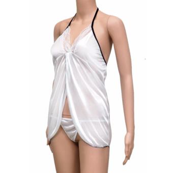 Lingerie Seksi - Sexy Sleep Dress (WLIN496) Putih  