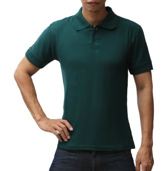 Louis Casual Design Men's Polo Shirt - Hijau Botol  