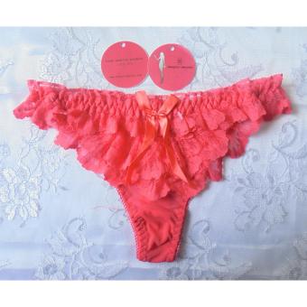 Love Secret-Sexy Flower Lace Panties 2152-4 WaterMelon Red  