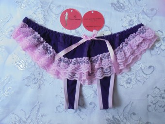 Love Secret Sexy G-String Lace Underwear 2080-3 Pink Purple  