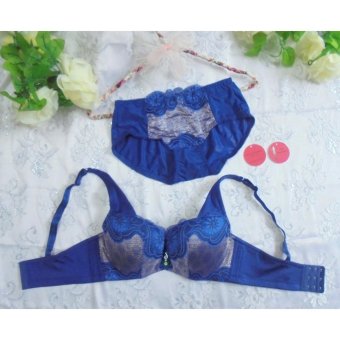 Love Secret Sexy Lace Bra & Panties 8307 Dark Blue Cup A  