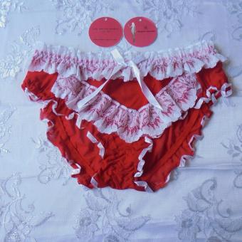 Love Secret Sexy Panties Red Ribbon White 2164  