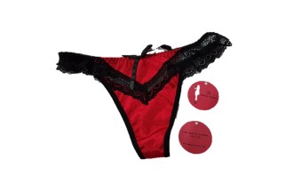Love Secret Sexy Satin Panties/Underwear 8007-3 ~ Red  