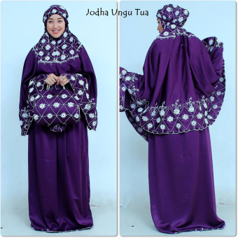 Madeena Mukena Jodha Ungu Tua  