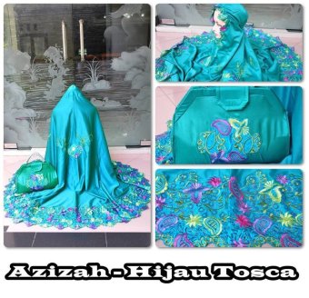 Madeena Mukena Sutra Velvet Hijau Tosca  