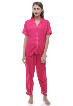 Madeleine's Fuschia Rayon Long pajamas  