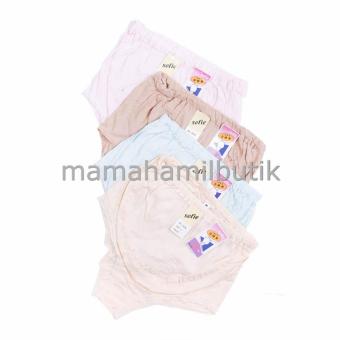 Mama Hamil 4 Celana Dalam Hamil Sofie Katun Kerut - Multicolor  