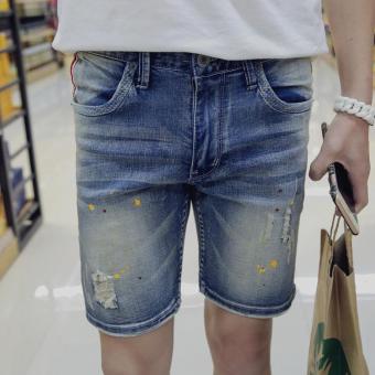 man fashion summer denim shorts - intl  