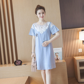 Maternity Cotton Loose Lace Dresses - intl  