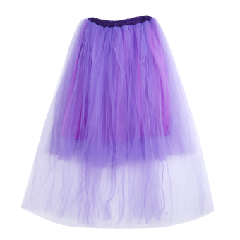 Maternity Pregnancy Gown Lace Skirt (Purple)  