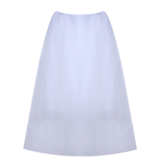 Maternity Pregnancy Gown Lace Skirt (White)  