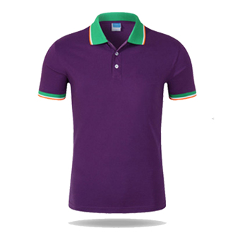 Men Casual Sports Color Blocking Button Short Sleeve Polo Shirt(PU-G) - Intl  