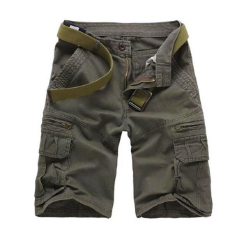 Men fashion cotton shorts Plus size (Grey) - intl  