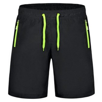 Men Fashion Quick-Drying Beach Shorts Sports Casual Swim Shorts(Green)  