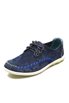Mens Breathable Casual Sneakers Shoes (Blue)  