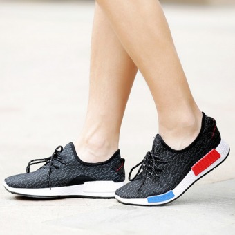 Men's casual shoes trend breathable and comfortable Black  