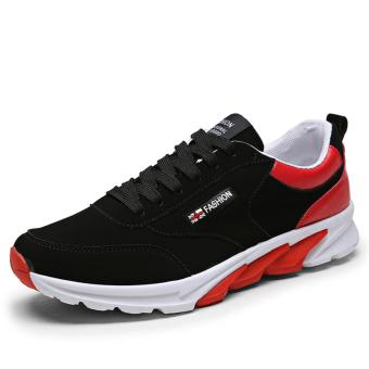 Men's Fashion Sneakers, Air Sports Shoes, Korean Version Increased(black&red) - intl  