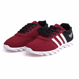 Men's Fashion Sneakers Sport casual Breathable antiskid shoes Red - intl  