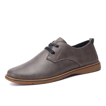 Men's Flat Shoes Casual Brogues & Lace-Ups (Grey)  