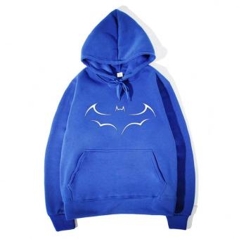 Men's Hip Hop Hoodies Fleece West Hoodie (Blue 1) - intl  