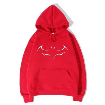 Men's Hip Hop Hoodies Fleece West Hoodie Sweatshirt Hoody Olive Clothing (Red 1 ) - intl  