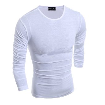 Men's Long Sleeve Base Shirt (White)  