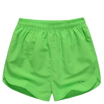 Men's Loose Quick-dry Beach Shorts Sports Shorts (Green)  