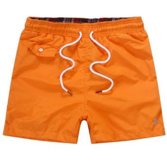 'Men''s Quick-drying Beach Pants Men''s Casual Pants Surf Shorts-Dark Yellow - Intl'  