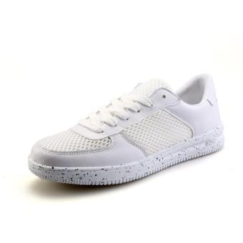 Men's Spring And Autumn Season Flat Shoes, Comfortable Ffashion, Breathable Men's Shoe(white) - intl  