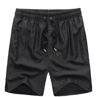 Men's Summer Quick-dry Surf Board Beach Shorts (Black)  