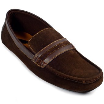 MIG Footwear Alpha Moccasin Brown - Coklat  