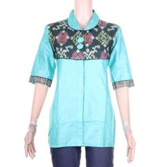 Mila Style Baju Blouse / Blus Batik Varian Songket - Multicolor  