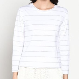 Miyuki Miyabe Atasan - Sweater Tangan Panjang Baju Fashion Wanita Katun  