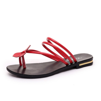 Ms. Fashion Flat Shoes Sandals-Red - Intl  