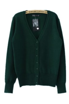 MSSHE Knit Sweater Coat 031416?Blackish Green?  