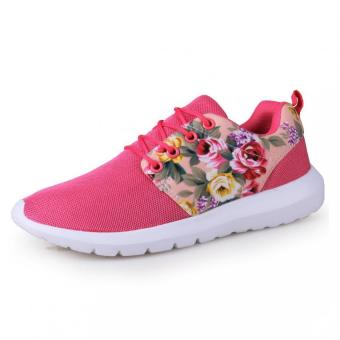MT fashion edition sneakers, breathable mesh printing stitching tide shoes (pink) - Intl  