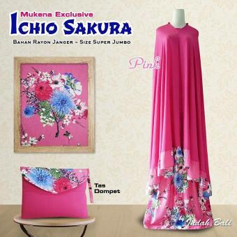 Mukena Bali Ichio Sakura Cantik Dan Indah Pink  