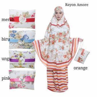 Mukena Bali Rayon Amore Biru  