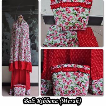 Mukena Bali Ribbena - Merah  