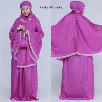 Mukena Parasit Ceska Cantik Magenta  