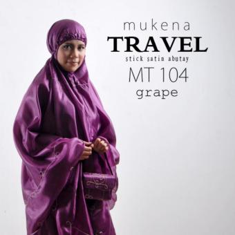 Mukena Parasut Abutai Kornelia Travel GRAPE  