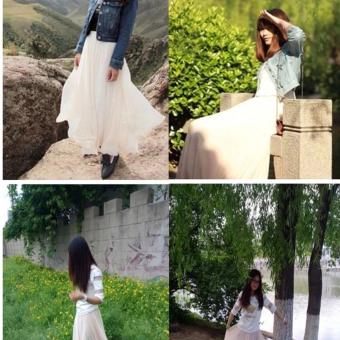 Multi Layers Long Womens Tulle Skirt Princess Celebrity Skirts Party Prom Dress White - intl  