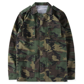 Musim gugur Musim Hequ Yeezy 3 Kanye Barat Pablo mantel Kamuflase Manusia Hiphop Paul jaket Streetwear Kuning  