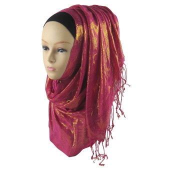 Muslim Islamic Gold Thread Hijab For Women MSL014-11# (Intl)  