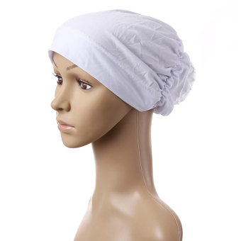 Muslim Islamic Hijab Drape Design Disk Flower Hat For Women MSL004-white - Intl (Intl)  