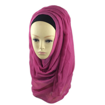 Muslim Islamic Hijab Voile Shawls Plain Scarf MSL001-15# (Intl)  