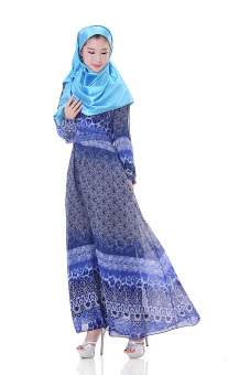 Muslim Women's Dress (Blue-56) - intl  