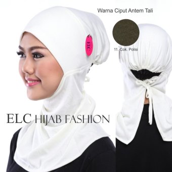 Mysha Hijab - Ciput Antem Tali - Coklat Polisi by ELC  