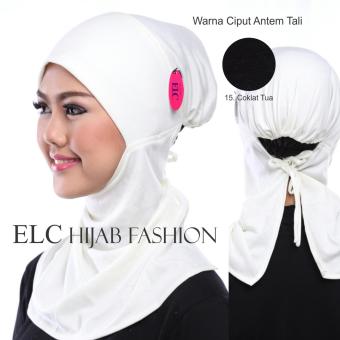 Mysha Hijab - Ciput Antem Tali - Coklat Tua/ Kopi by ELC  